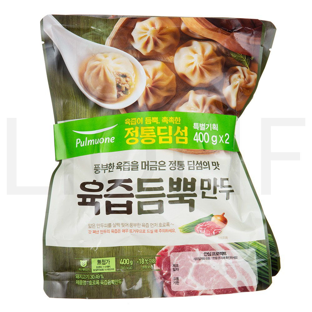 풀무원 만두 생가득 육즙듬뿍만두 (냉동), 400g, 2개 : SUPER SALE