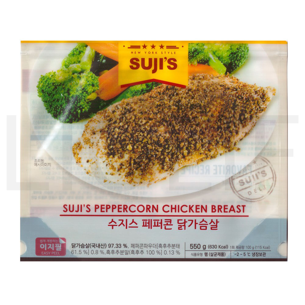 수지스 닭가슴살 페퍼콘 닭가슴살 (냉장), 550g, 1개 : SUPER SALE