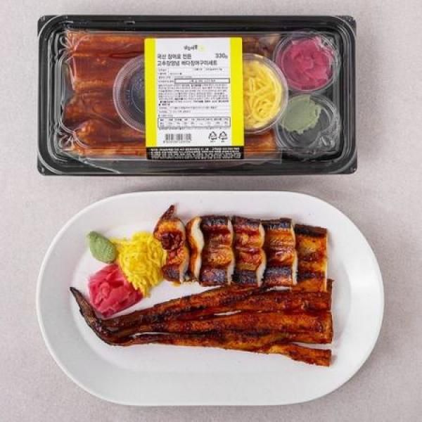 남도애꽃 국산 장어로 만든 고추장양념 바다장어구이세트 330g 1개 : 현스 컴퍼니
