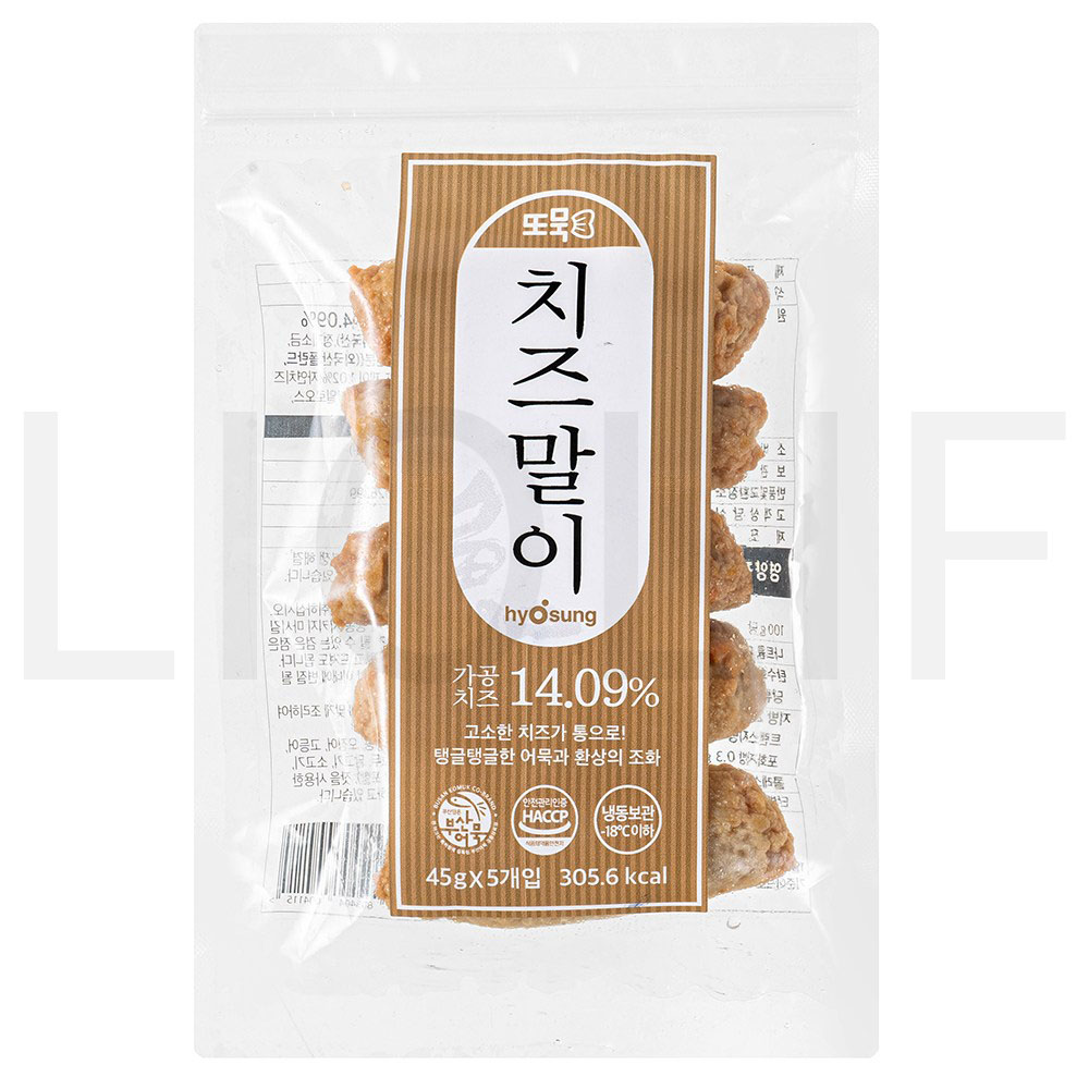 효성어묵 어묵 또묵 치즈말이 어묵 (냉동), 225g, 1개 : SUPER SALE