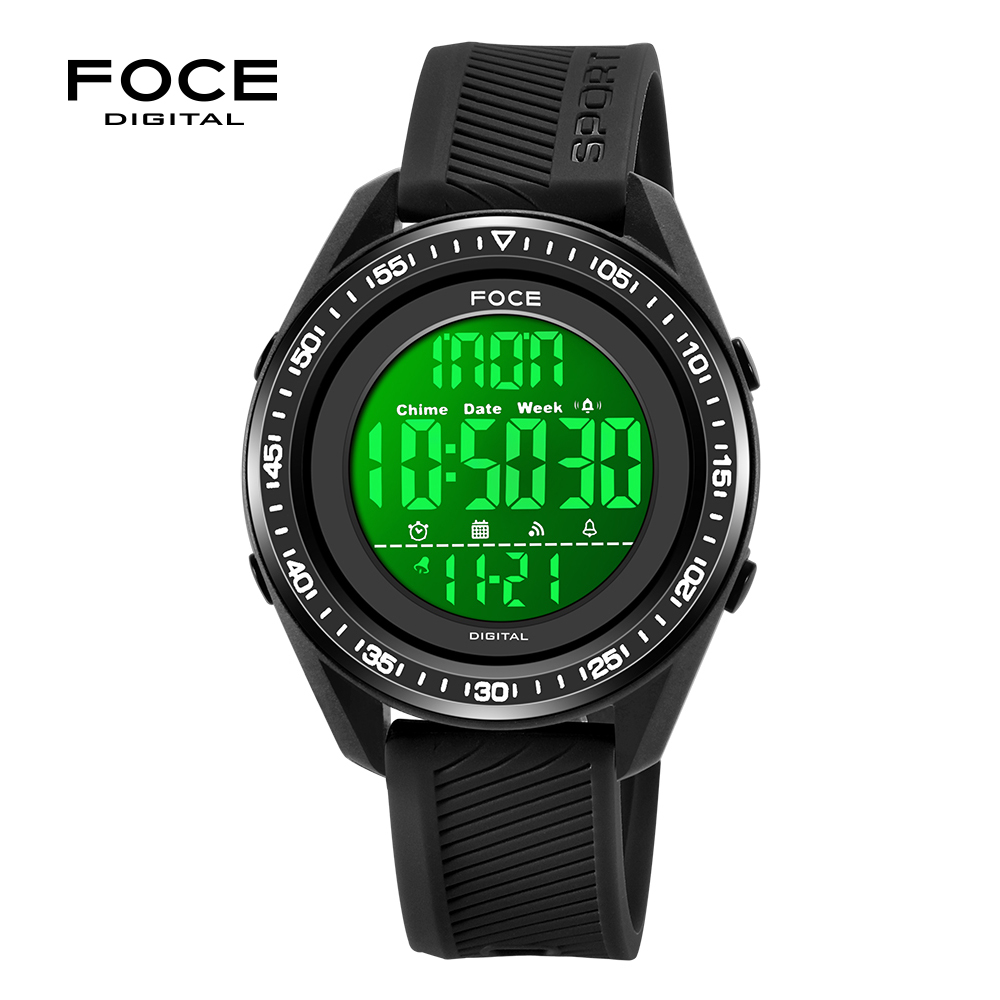 [FOCE] 포체디지털 전자 스포츠 손목시계 FD2201BBK : FOCE