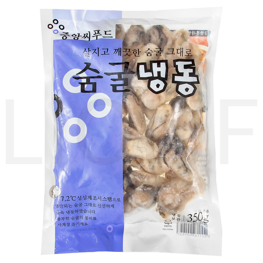 중앙씨푸드 굴 국산 숨굴 (냉동), 350g, 1개 : SUPER SALE