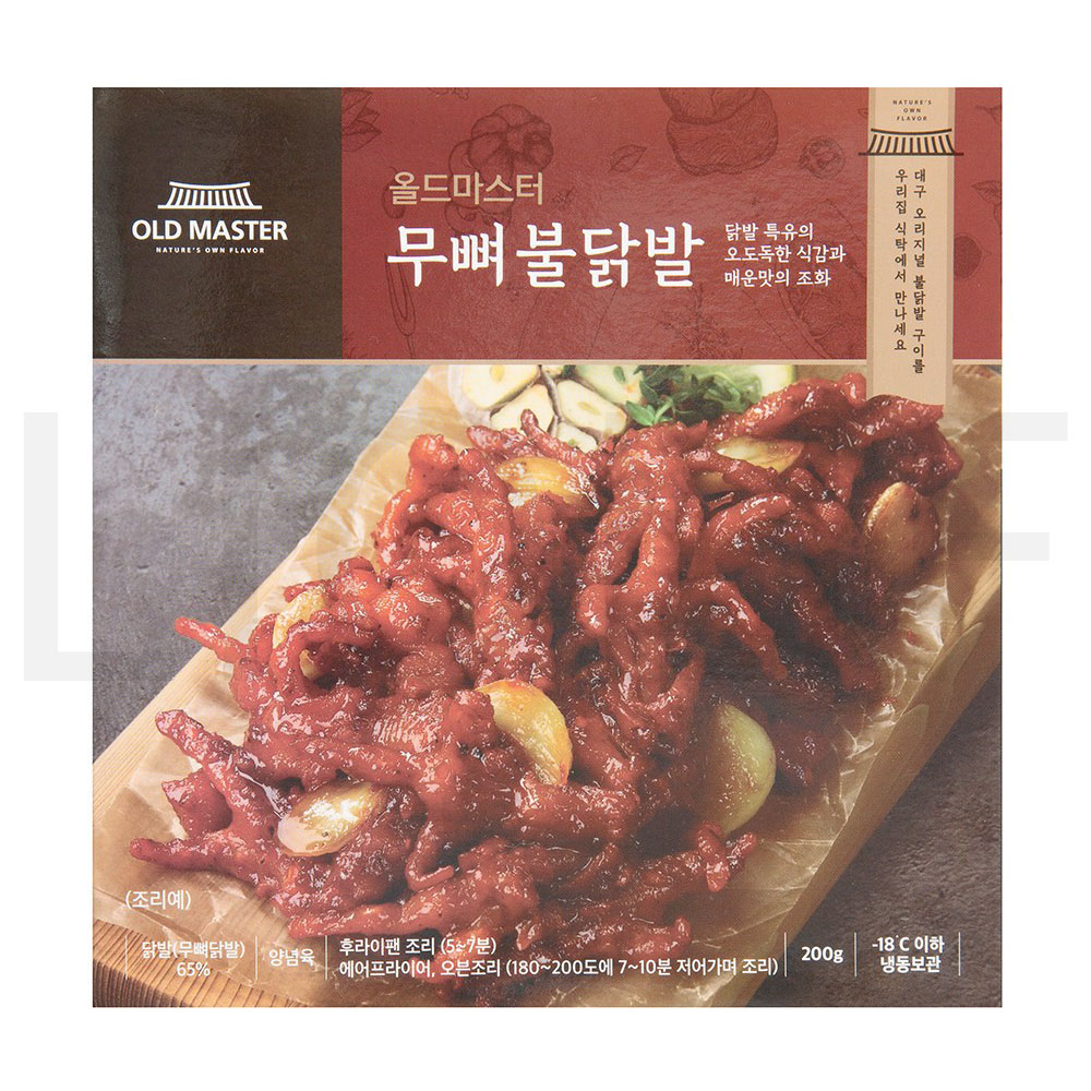 올드마스터 닭양념육 무뼈불닭발 (냉동), 200g, 1개 : SUPER SALE