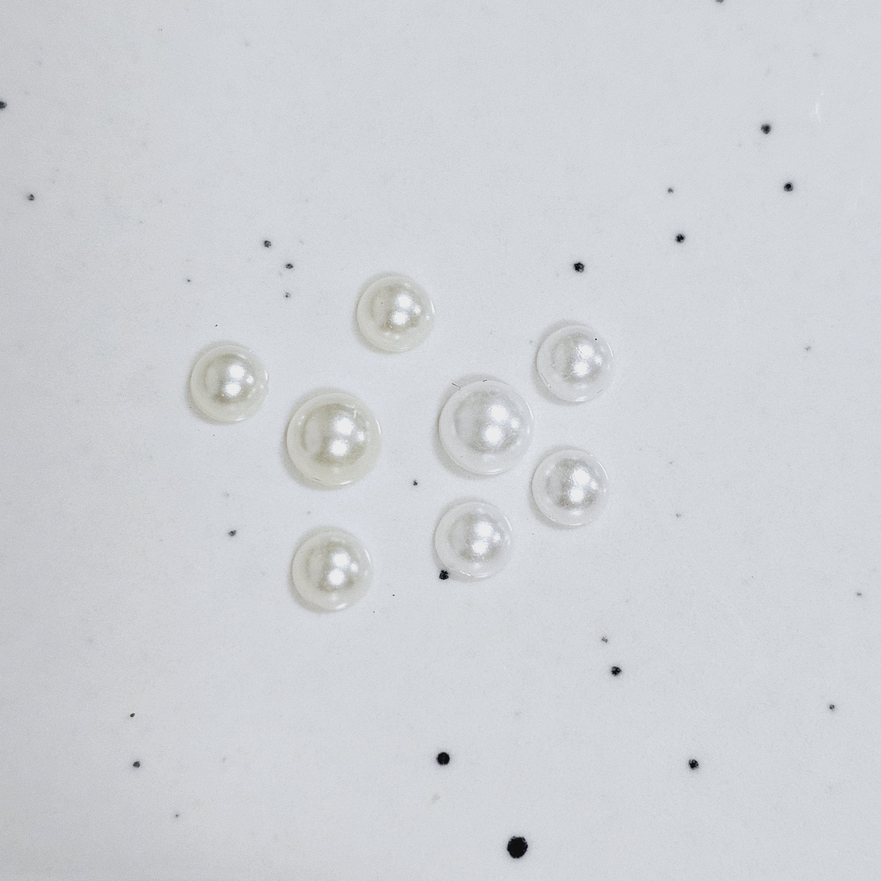 네일진주 12구 반진주 아이보리 화이트 믹스 6mm 5mm 4mm 3mm 2mm 1.5mm : 별돌이네