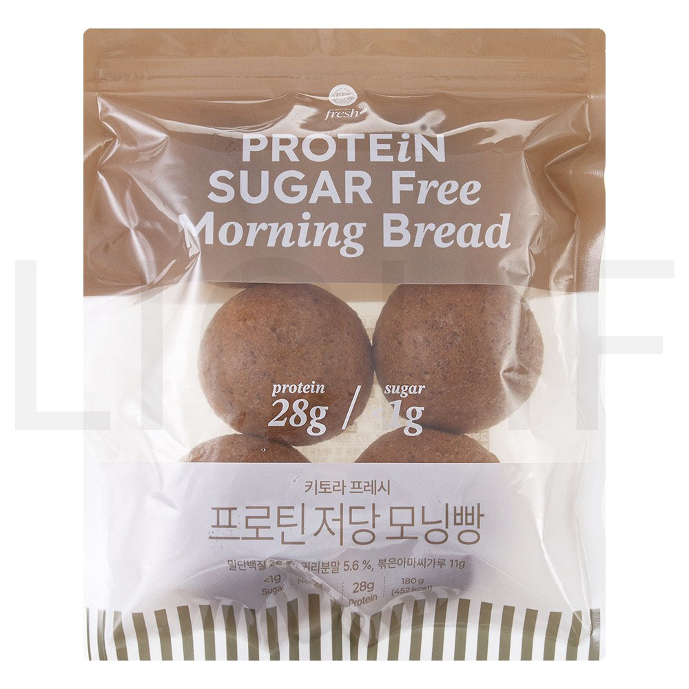 키토라푸드 빵 프로틴 저당 모닝빵 (냉동), 180g, 1개 : SUPER SALE