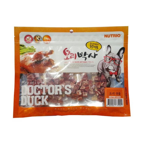 뉴트리오 오리박사 오리큐블 300g 강아지 육포/건조간식 : 슬기로운멍냥