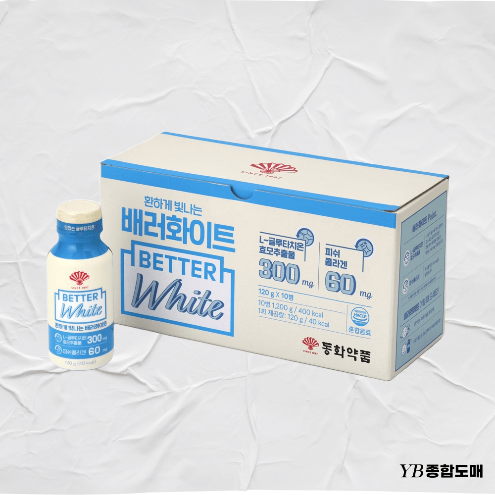 동화약품 배러화이트 글루타치온 드링크 120ml 10개 : 영백종합도매