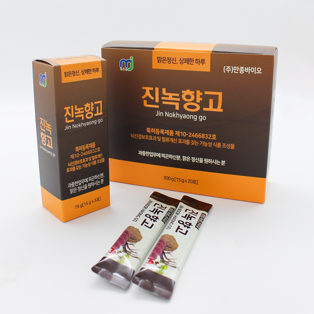 뇌신경 혈류 어지러움 피로회복 면역력 집중력 만종바이오 진녹향고 : 만종바이오