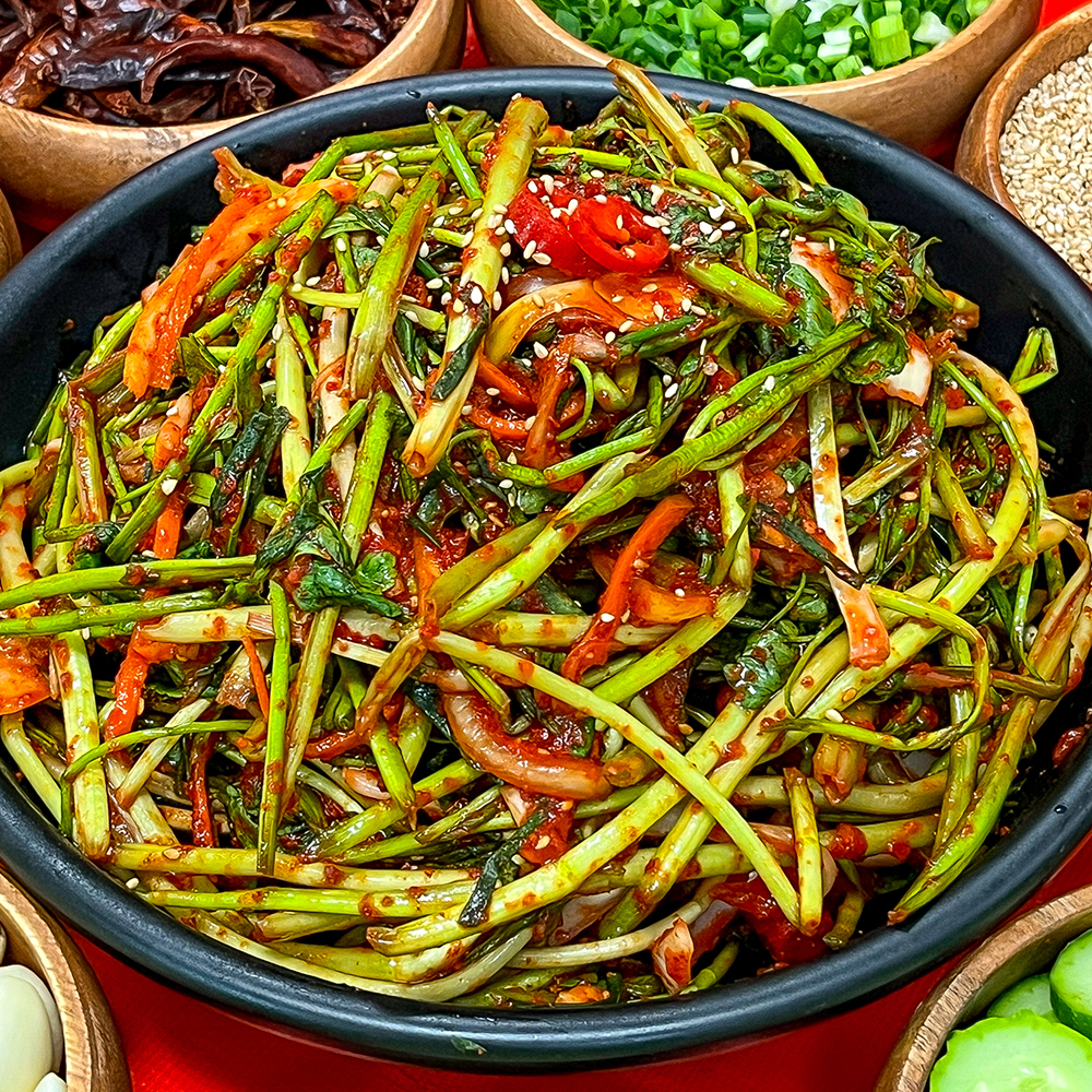 농가살리기 주미겸 특제 양념 봄향 가득 미나리김치 500g 1kg : 농가살리기