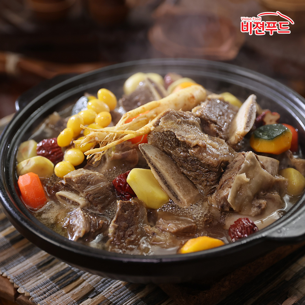 산더미 우거지 갈비탕 1kg 3팩 한우 사골 곰탕 육수 500g 3팩 국밥 아이큐샵 : 아이큐샵