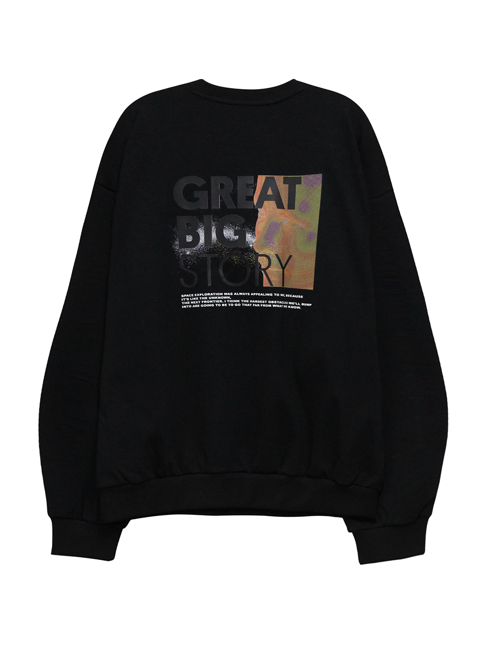 GBS 언차티드 3D 페이스 스웨트 셔츠 BLACK : CNN APPAREL