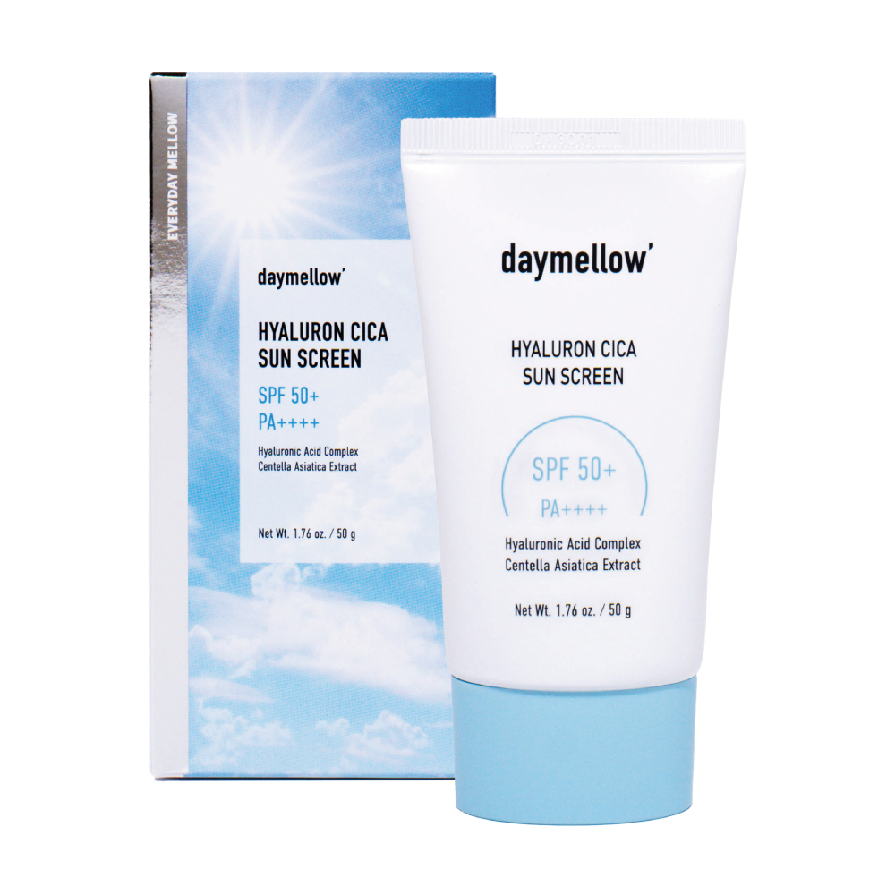 [1+1]데이멜로우 히알루론 시카 선스크린 50g SPF50+PA++++ : 마켓 파랑