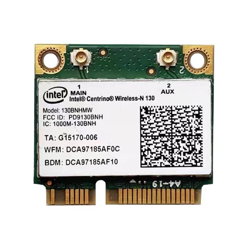 인텔 센트리노 무선-N 130 무선 PCIe 하프 미니 카드 BT 3.0  WLAN PCI-E 130BNHMW : 다온통상 DAON