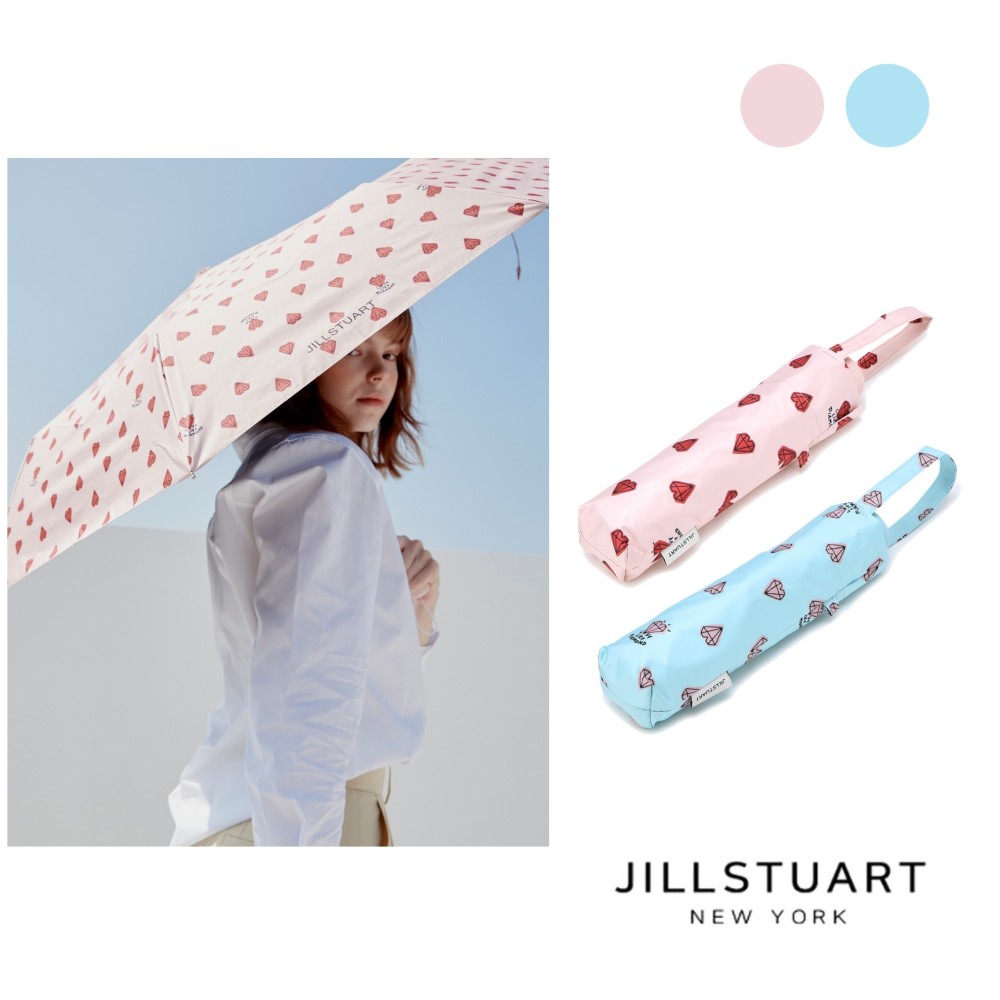 [양우산] 핑크 / 블루 쁘띠 패턴 경량우산 겸 양산 JAUM4E040 JAUM4E041/질스튜어트 : 롯데백화점 잠실점