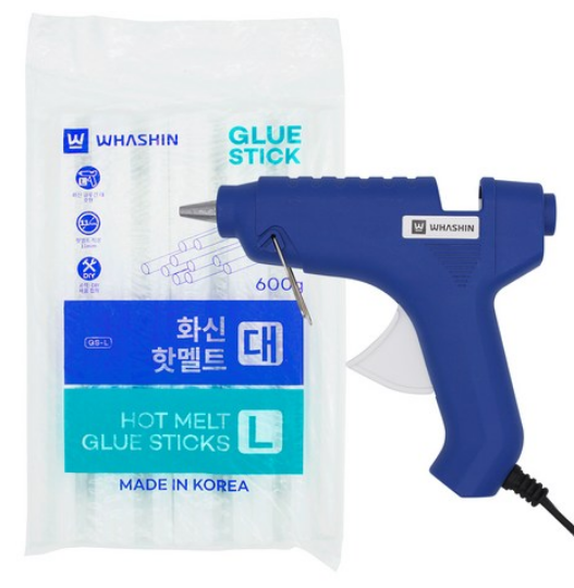 성장 핫 멜트 실리콘 건 강력 접착제 글루건 : 아로하상회