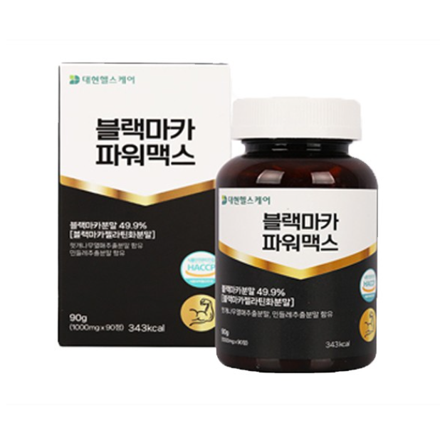 대현헬스케어 블랙마카 파워맥스 90g(1000mg x 90정) : 유니드림몰