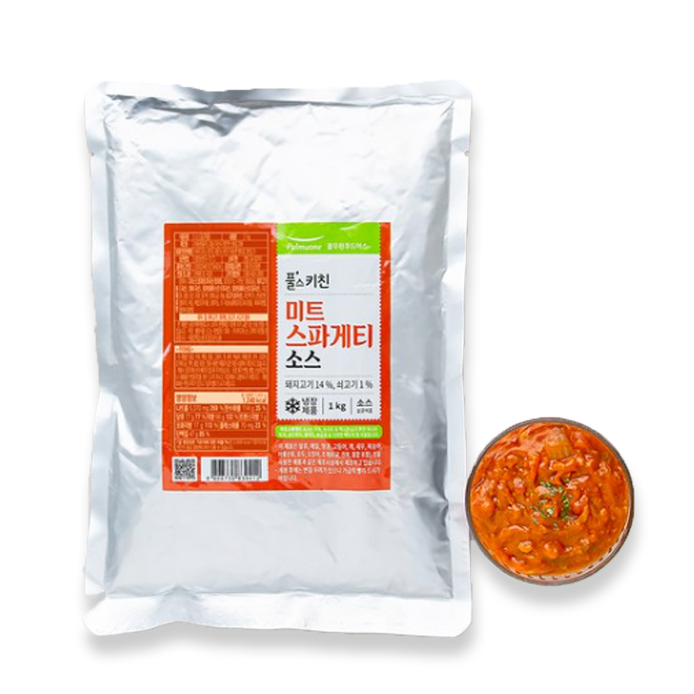 풀무원 푸드머스 바른선 미트스파게티소스 1kg 파스타 피자 : 우유팡