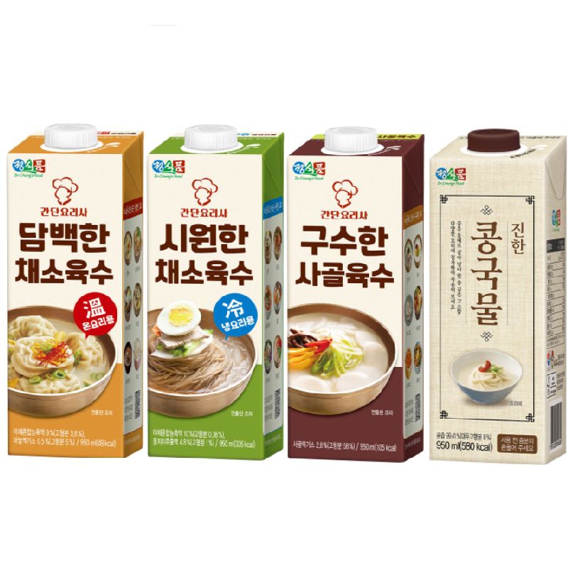 정식품 베지밀 간단 요리사 (시원한, 담백한)채소 야채 육수, 사골육수,진한 콩국물 : 서빈유통