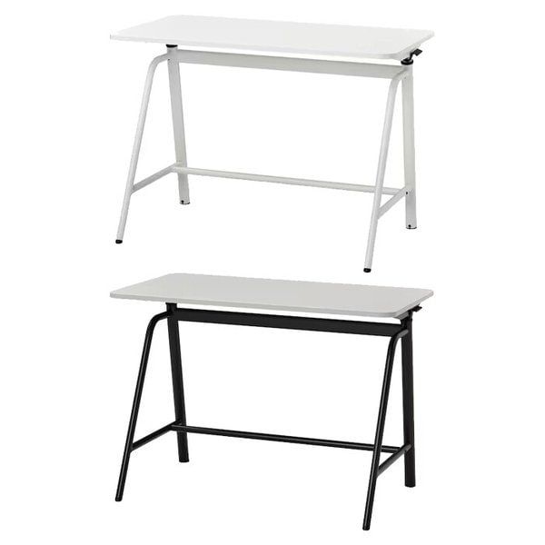 이케아 GLADHOJDEN 글라드회이덴 높이조절책상 100x60cm 높이 72-115cm스탠딩책상테이블데스 -인증 : 비비아트웍스
