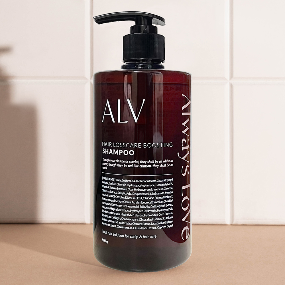 ALV샴푸 임산부 출산후 민감한 두피 저자극 탈모완화 기능성 샴푸(500ML) : 최고브랜드