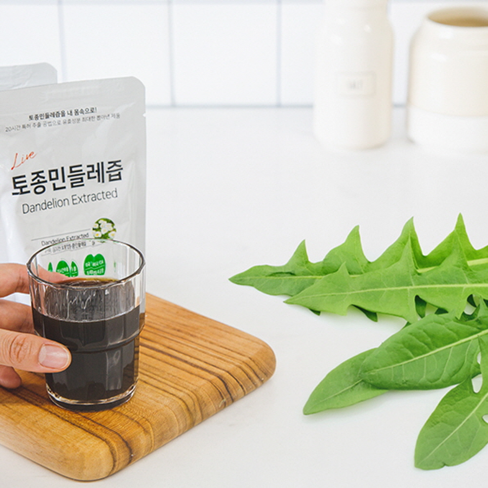 한잔으로 마시는건강  토종 흰민들레즙(100ml 100팩) : 사단법인남도미향