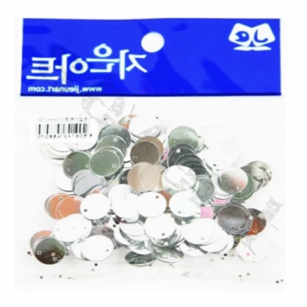 칠전몰 스팡클 은색 원 13mm 미술만들기 의류리폼 만들기비즈 : 칠전스토어