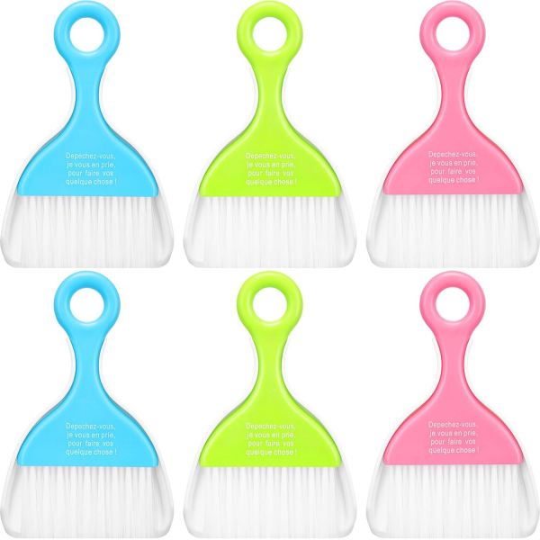 청우 3pcs 미니 더스트팬 세트 브러시 테이블 위스크 브룸 작은 브러시가 있는 자동차 책상 키보드 카운터탑 네스트 : 프레이즈311몰