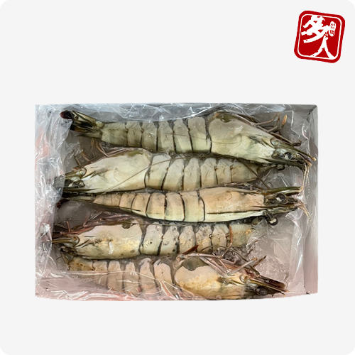 다인 대왕 킹블랙타이거새우 5미 500g (마리당 100g 약 25CM) 특대형 킹타이거새우 캠핑용 구이용 가성비 블랙타이거 홈파티 : 다인푸드스토어
