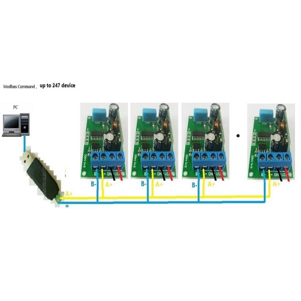 RS485 Modbus RTU 온도  센서 R414A01 DC5V-23V 8MA  수집 모니터 DHT11 DHT22 DS18B20 PT100 교체 : 빌리앤윌리