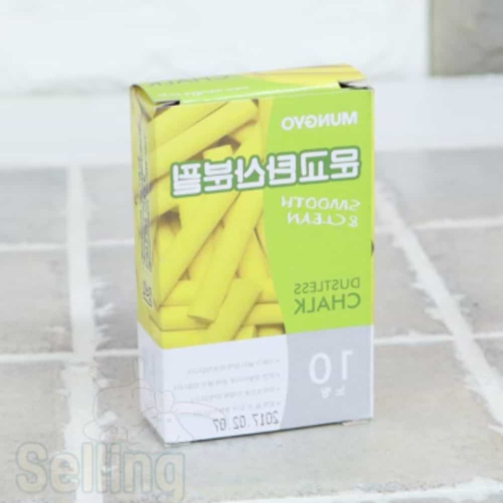 셀링프리 탄산분필 노랑 문교분필 학원분필 : 셀링프리