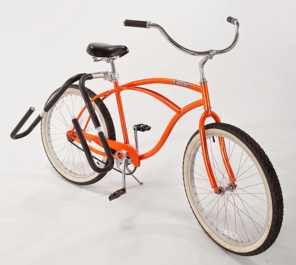 By Bikes MBB 쇼트보드 자전거 서프보드 랙, 쇼트보드, 부기 보드, 스노보드와 호환, 퀵 릴리즈 바색상Silver and Black, : 단감직구상록