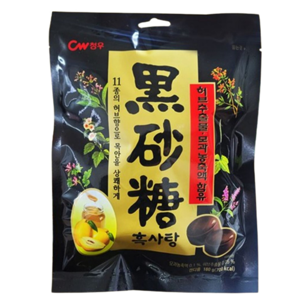청우 흑사탕 180g x 6개 : 피에이디