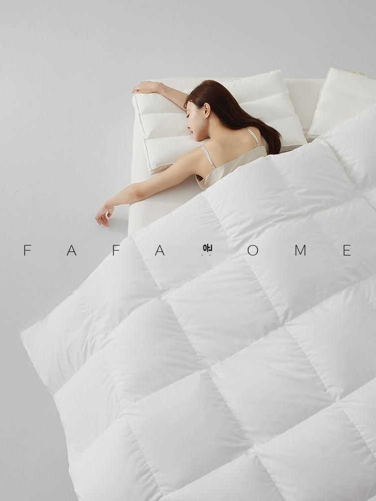 FHOME 90 화이트 털 이불 5성급 호텔 다운 이불 심동 이불 항온 보온 무음 조면 : 수나이1