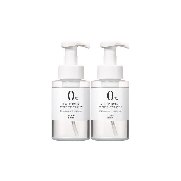 제로퍼센트 저자극 버블핸드워시 300ml x 2개 : 맹도네점빵2호점