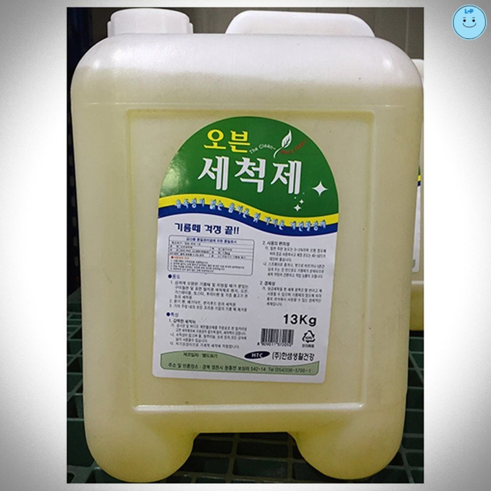 오븐세척제 한샘 주방 업소 청소용세제 설거지세제 불판닦기 대용량 세제 주방세제 주방새재 가정 13KG : 리빙컴