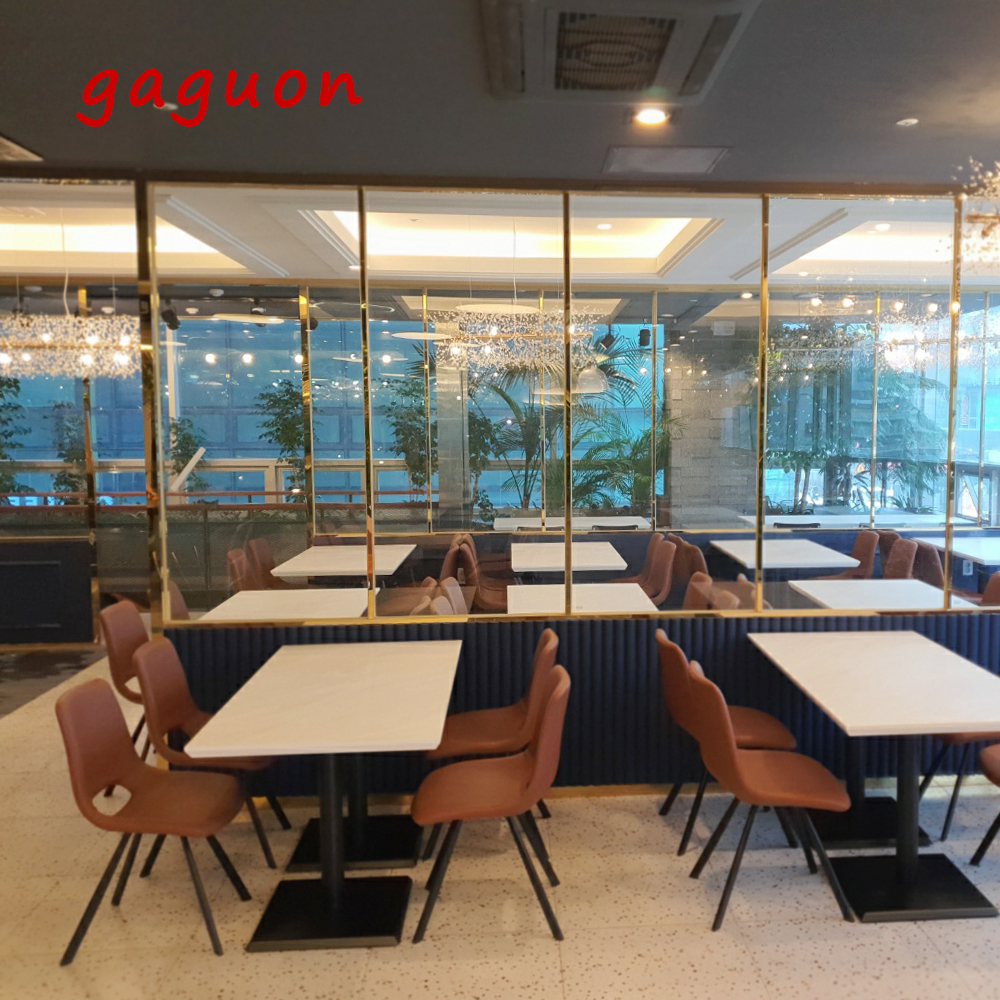 마곡점 빵샘 브런치카페 인테리어 식탁세트 업소용 단체석 : 가구온