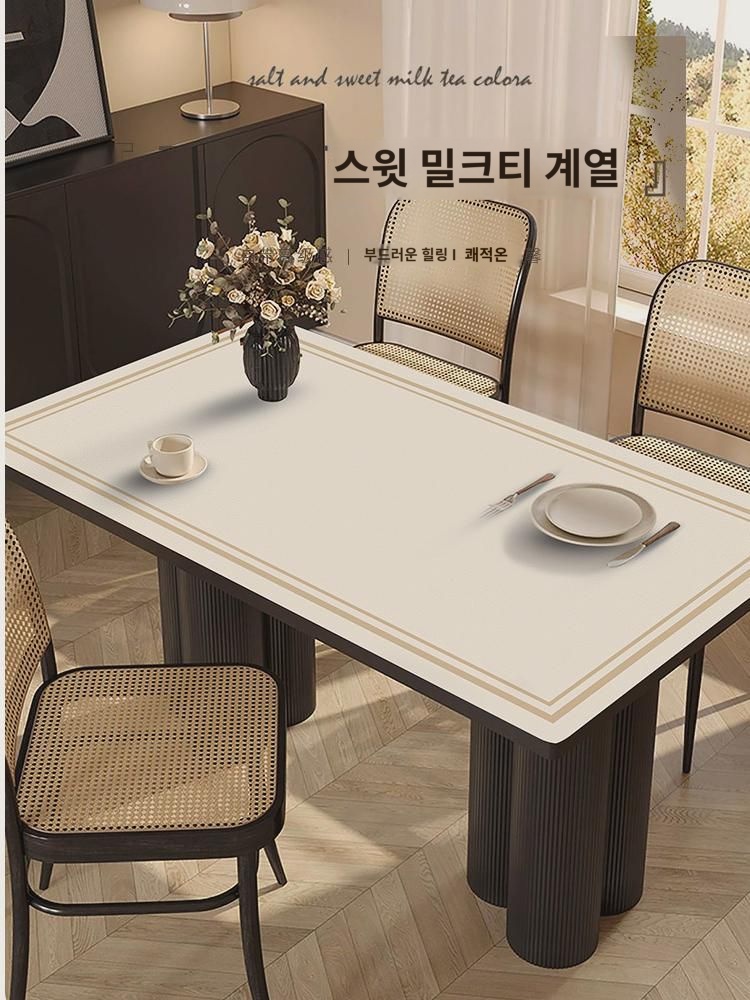 식탁매트 풍 방수 방열 세탁방지 테이블매트 급 pvc 식탁보 가볍고 고급스러움 : 거산2