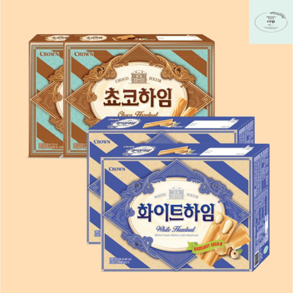 쵸코하임 284g 2개  화이트하임 284g 2개 간식디저트 : 더팜다팜