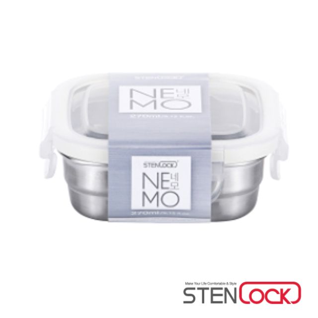 스텐락 네모 정사각밀폐용기 3호 270ml : 제이아리