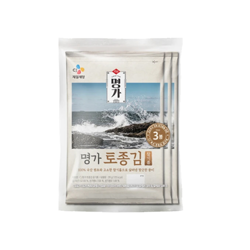 CJ제일제당 명가 토종김 참기름 20g  3개입  - 유통기한 임박 특가 : 탐미생활