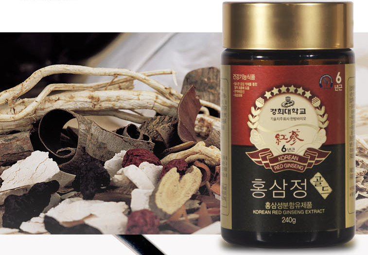 활력증진 면역향상 경희장생 6년근 홍삼정 골드 240g x 2통 1세트 경희대학교 홍삼 건강식품 감사선물 : 창과현
