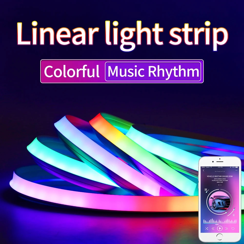 네온스트립 12V/24v 매직 컬러 LED 라이트 스트립 RGB 플래시 변경 ws2812b 네온 실리카 젤 소프트 램프 유연한 실리콘 : 후후컴파니
