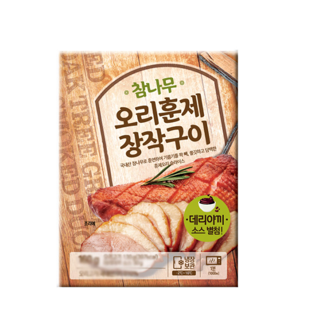 (냉장) 참나무 오리훈제 장작구이 130g 1개 : 노리몰:nori