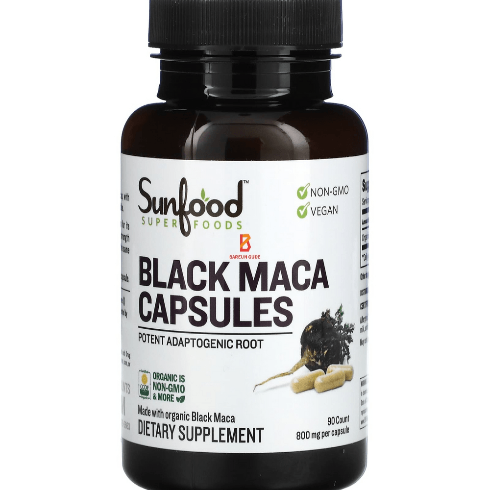 선푸드 블랙마카 마카 800mg 90정 Sunfood : 바른구대샵