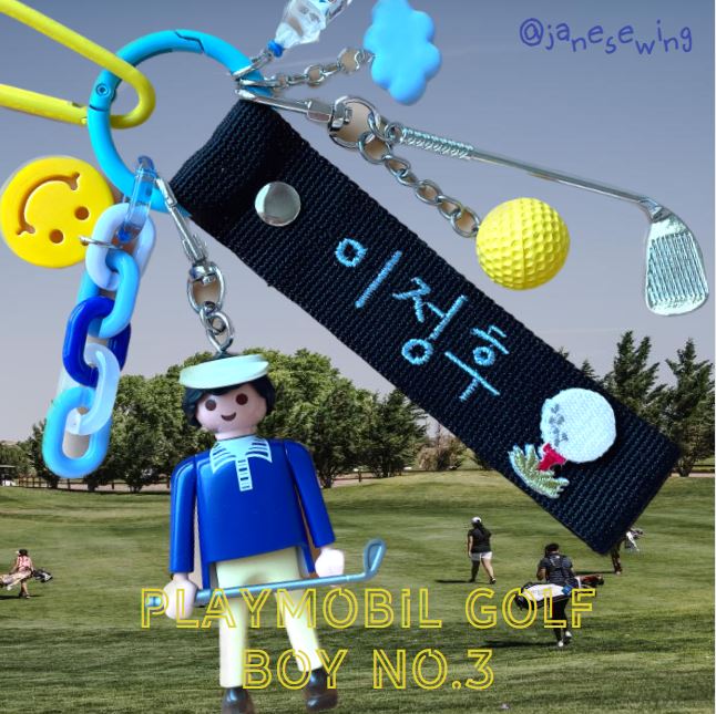 ⛳️플레이모빌 골프 네임택키링 남자3 : 제인소잉