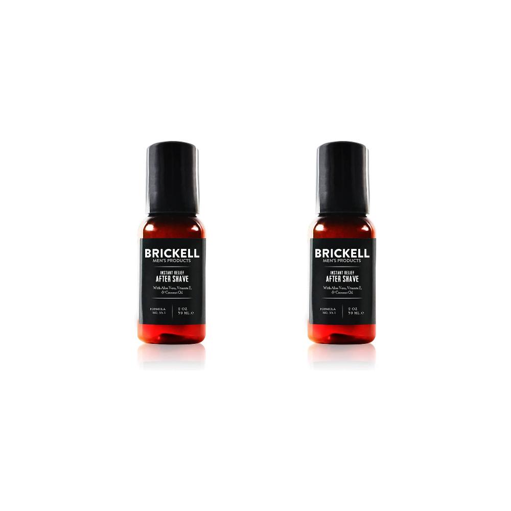 Brickell Mens Products Instant Relief 애프터 쉐이브 59ml 2팩 : 제이와이 인터내셔널