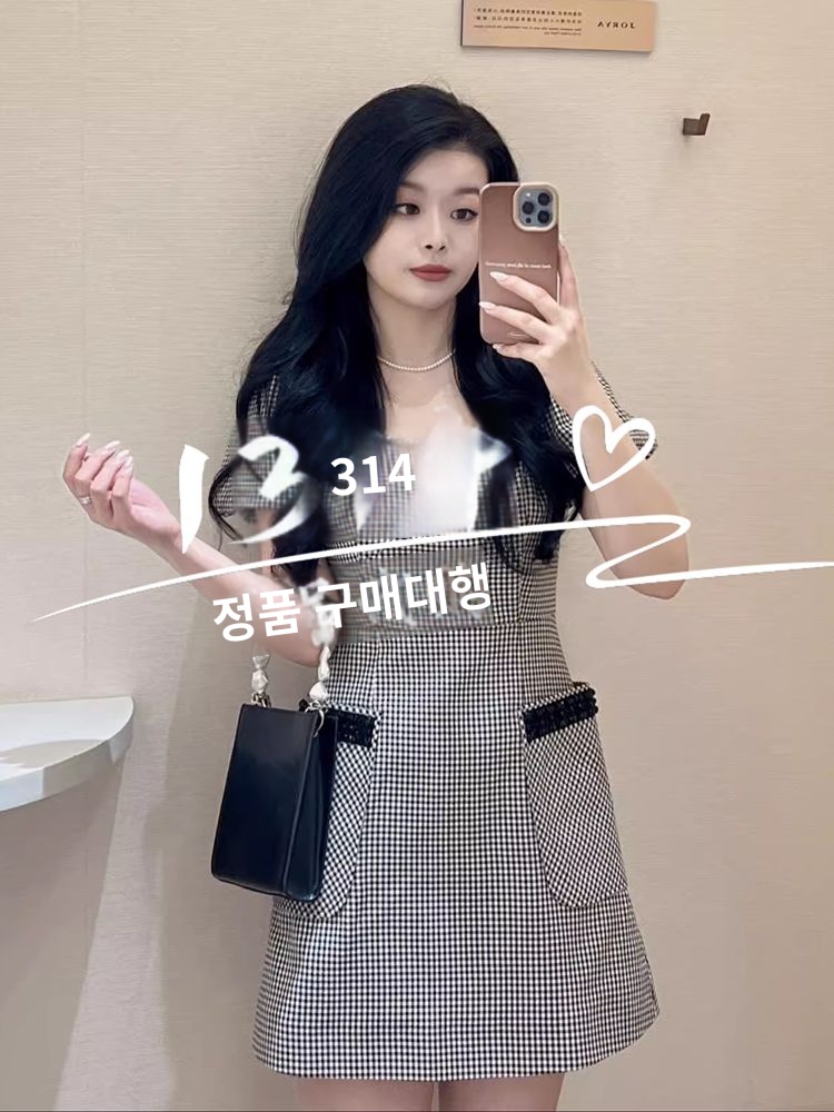 버블 소매 원피스 빈티지한 패션 기본템 세련된 트렌디한 : 래더트론