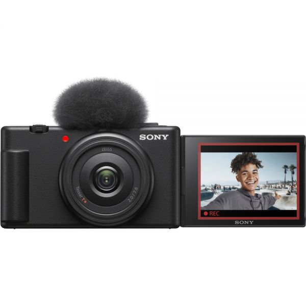 Sony 소니 ZV-1F 브이로그 카메라 블랙 : 라임비스타
