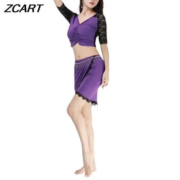 밸리 댄스 연습복 숏 치마  상의 오리엔탈 공연 : 헤세드제이