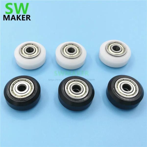 OX CNC 3D 프린터 부품 액세서리 DIY  V 휠 솔리드 델린 휠-V 슬롯 알루미늄 선형 압출 58mm 보어 10 개 : 익수스글로벌